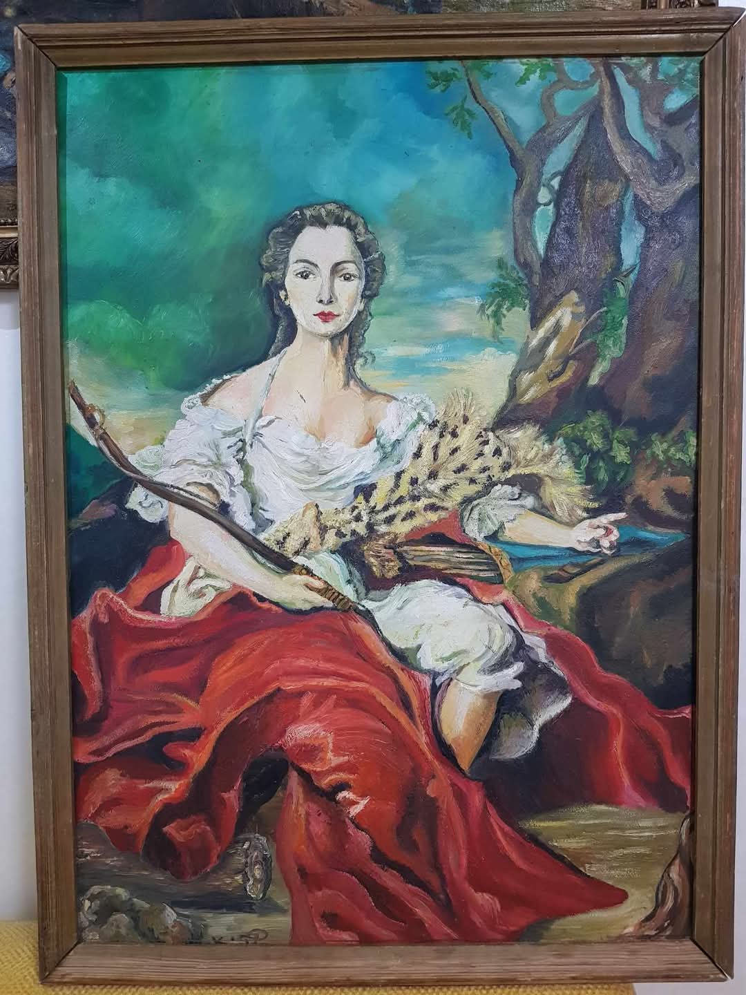 Ancien tableau original signé 
90cm/60cm