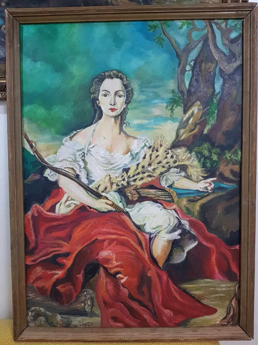 Ancien tableau original signé 
90cm/60cm