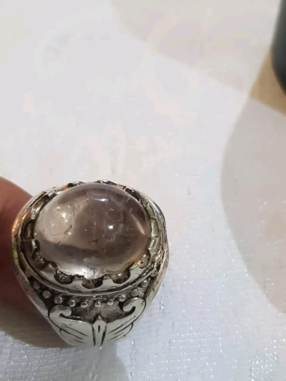 خاتم تحفة بحجر در نجفي