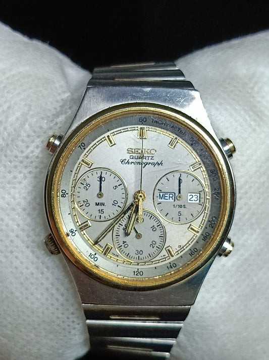 Montre Seiko chronographe Quartz vintage original