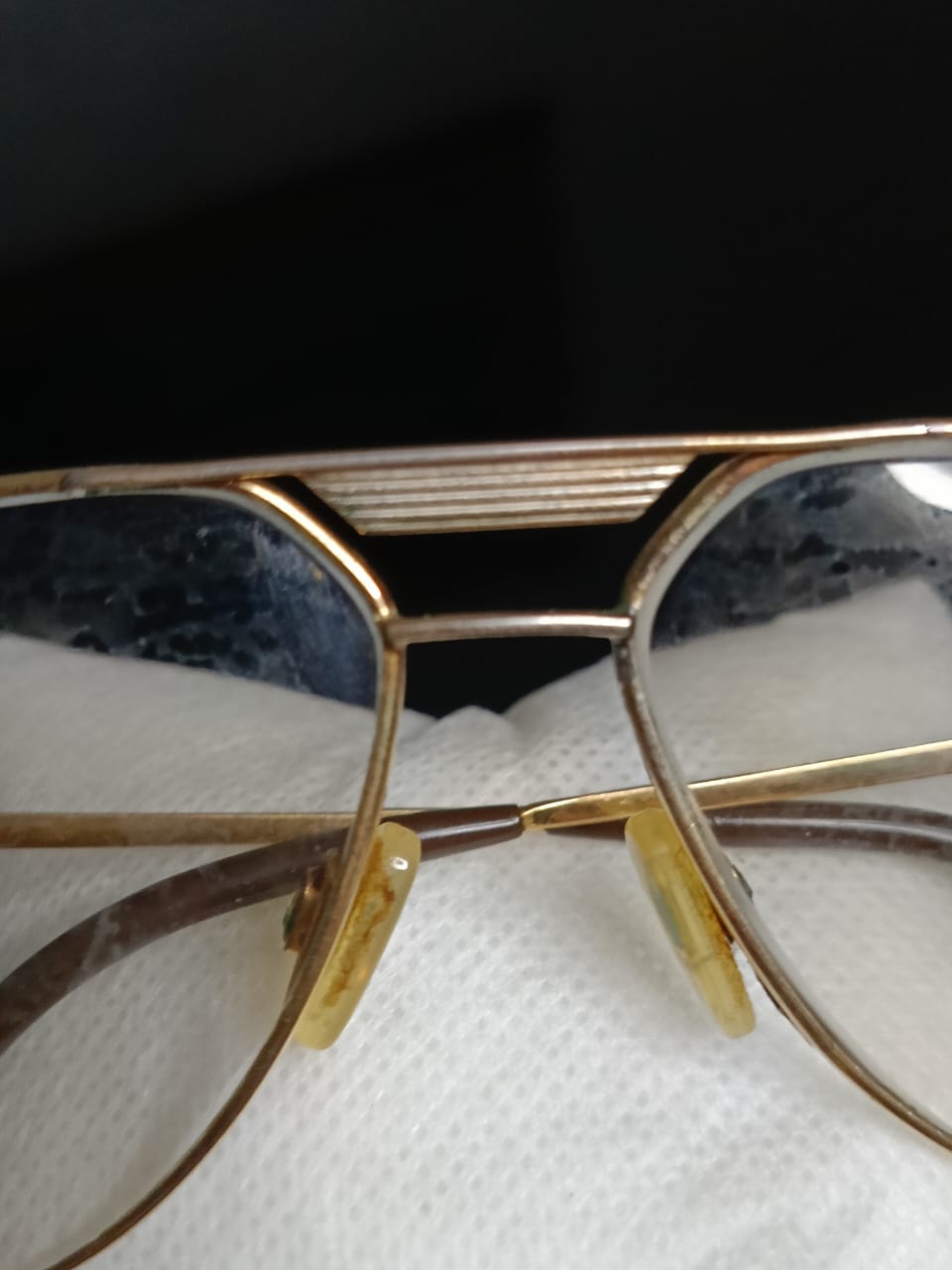 Cadre du lunette plaqué or vintage  مقاس كبير