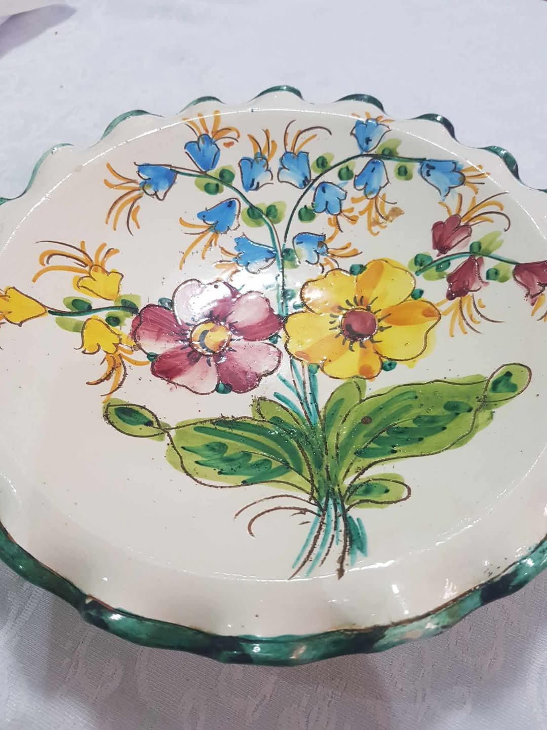 طبق ديكور أصلي سيراميك قطره 25cm