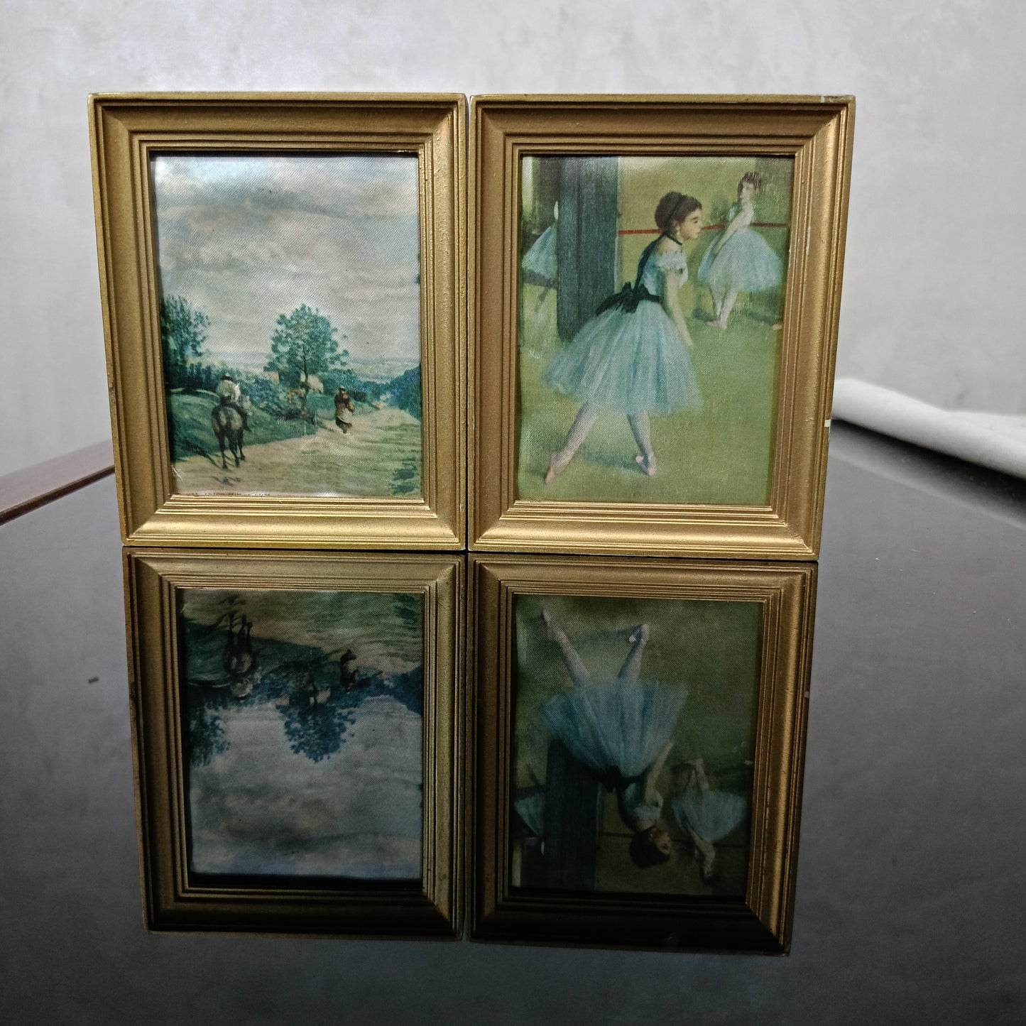 Deux tableaux sur soie