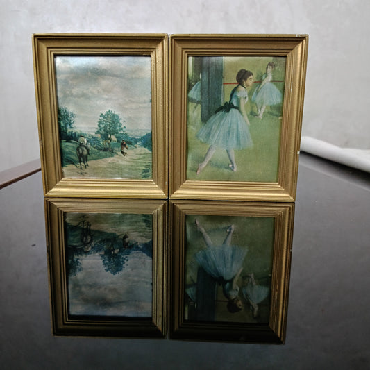 Deux tableaux sur soie