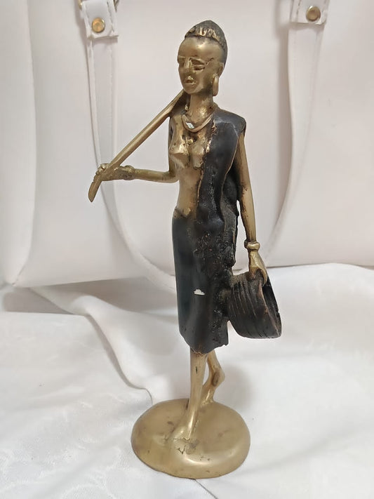 Ancien statut bronze 21cm