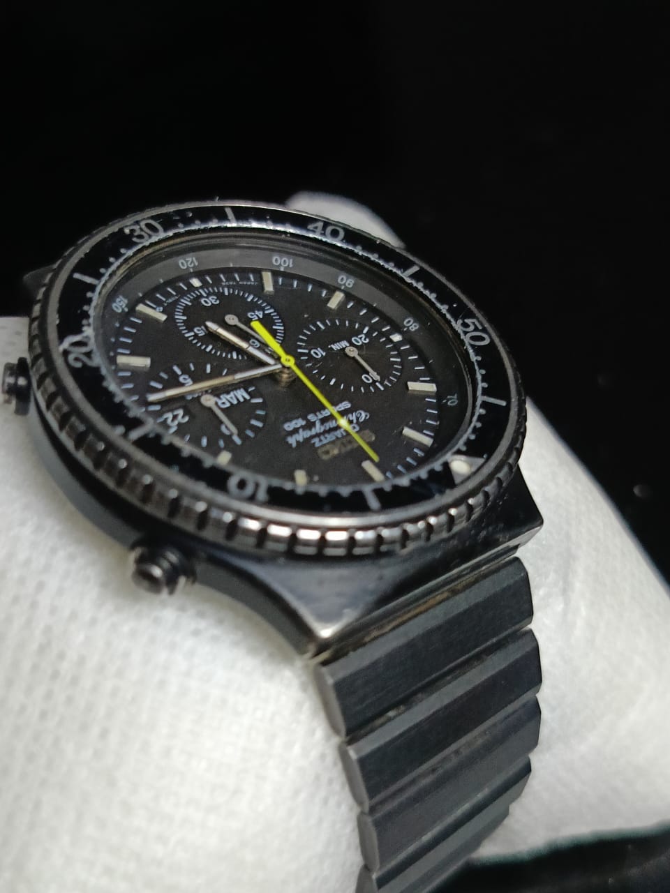 Montre Seiko chronographe Quartz vintage