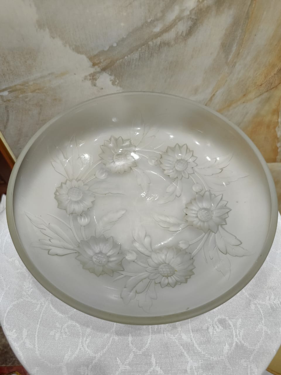 Plat de table de base signé 22cm
