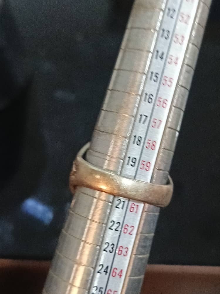 خاتم فضة بحجر الدر النجفي
