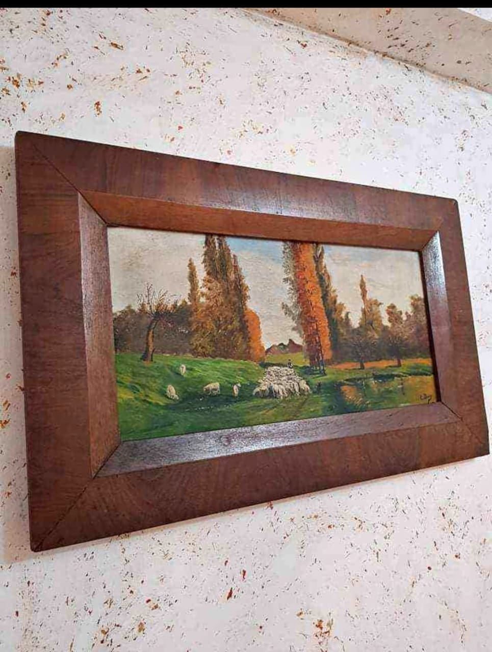 Ancien tableau original signé 
على القماش 56cm/35cm