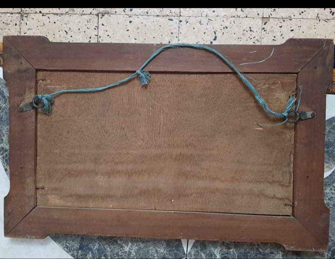 Ancien tableau original signé sur panneau 55cm/40cm