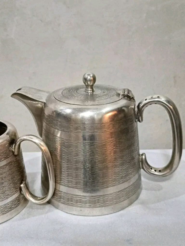 سرفيس قهوة عتيق فضة ومعدن