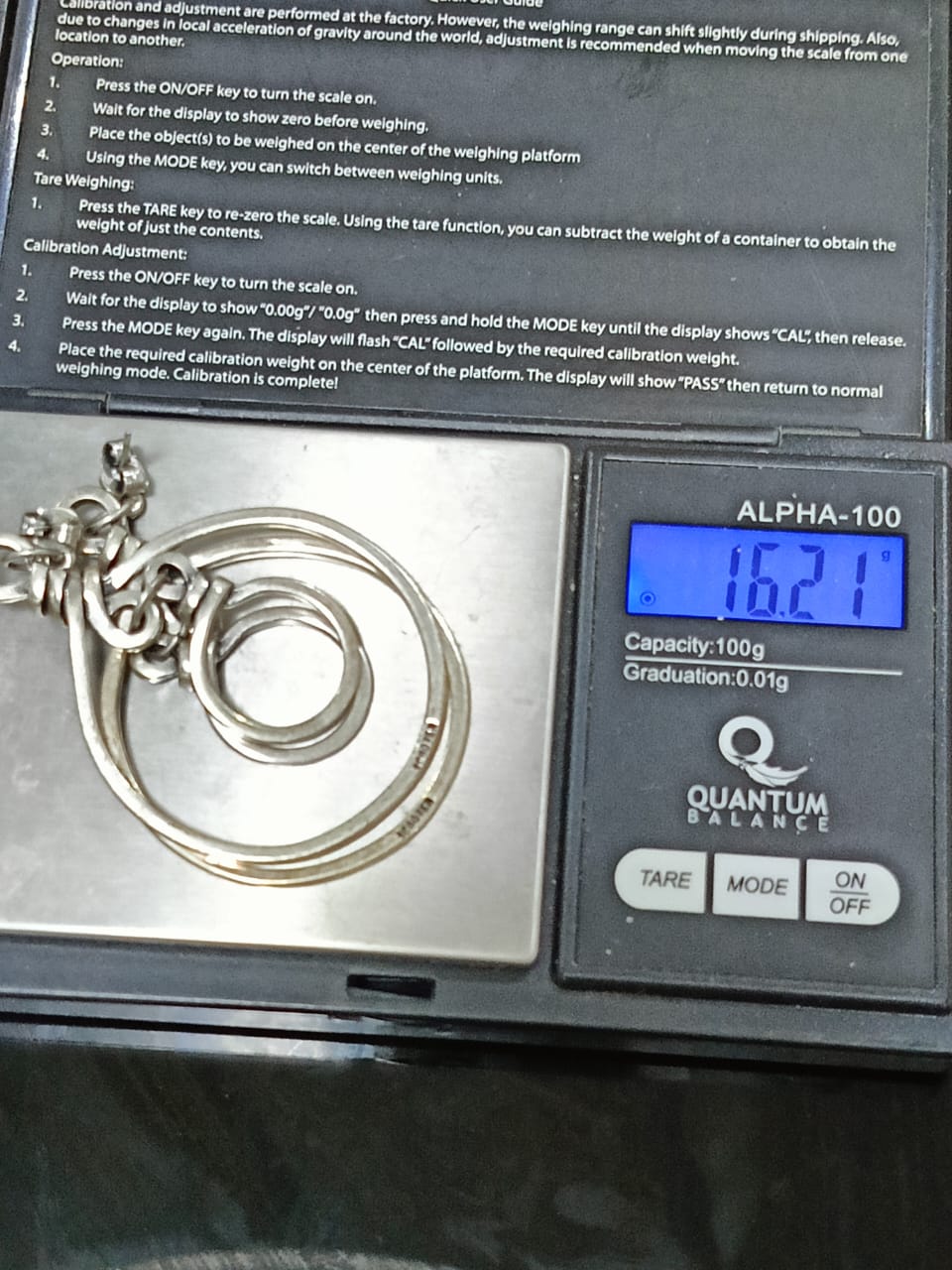 أقراط فضة قطرهم 5cm