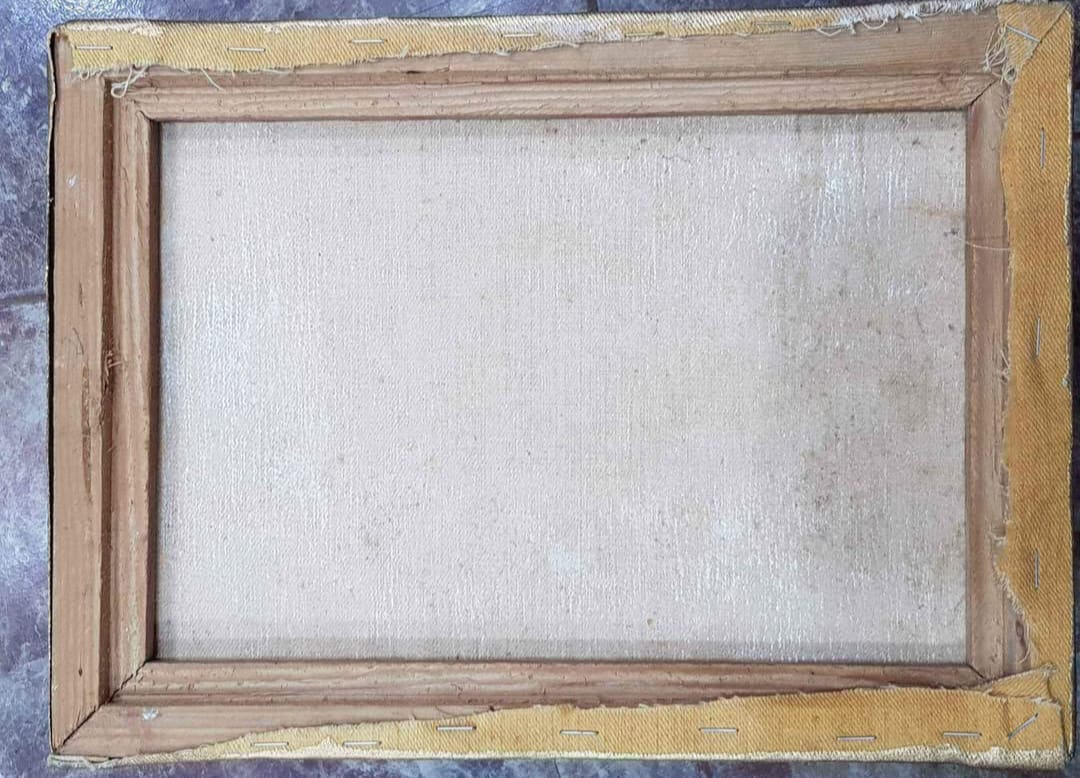 Ancien tableau original signé sur panneau 45cm/35cm