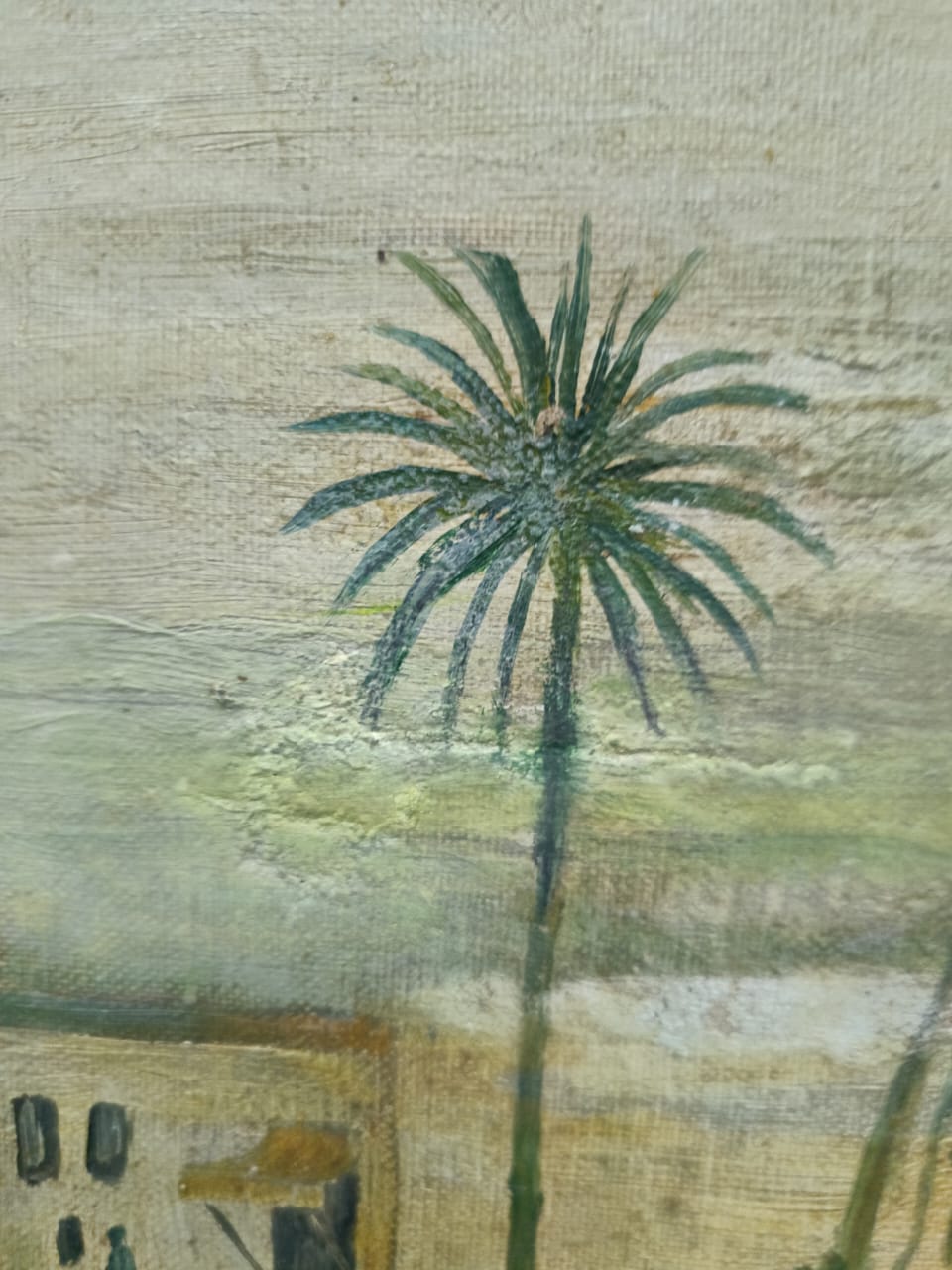 Ancien tableau original oriental signé 1924