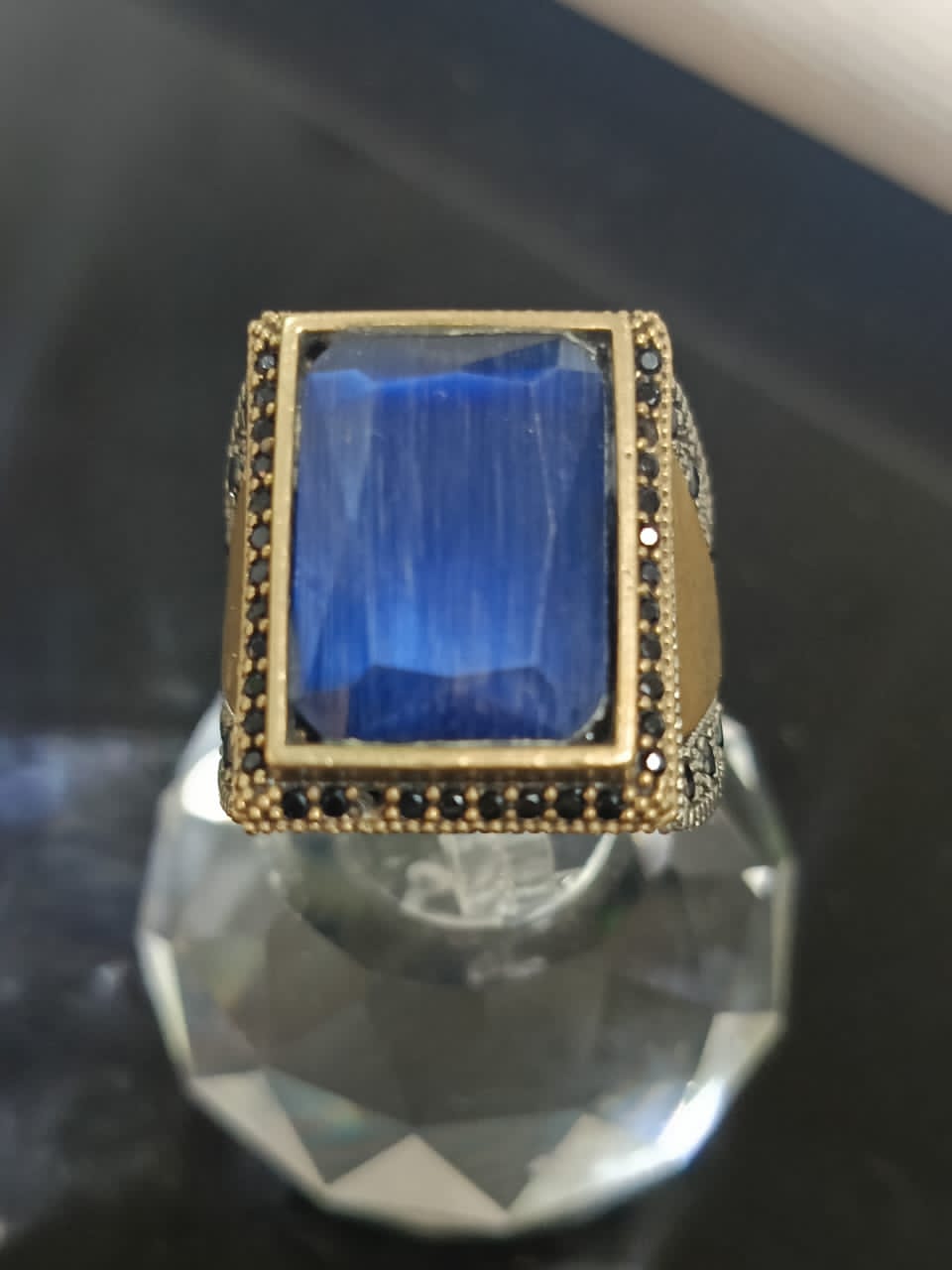 خاتم فضة بحجر