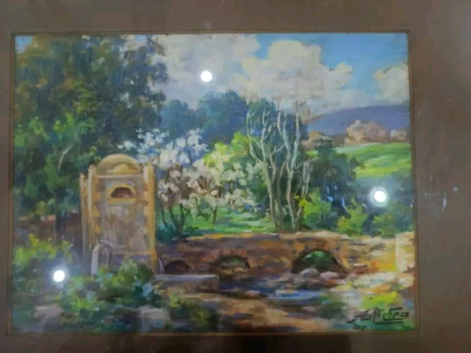 Ancien tableau original signé 
45cm/35cm