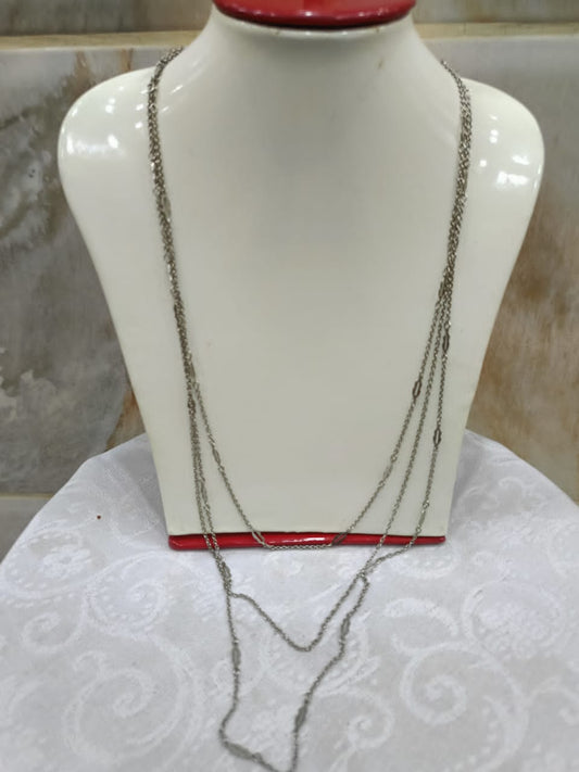 سلسلة فضة طولها 24cm