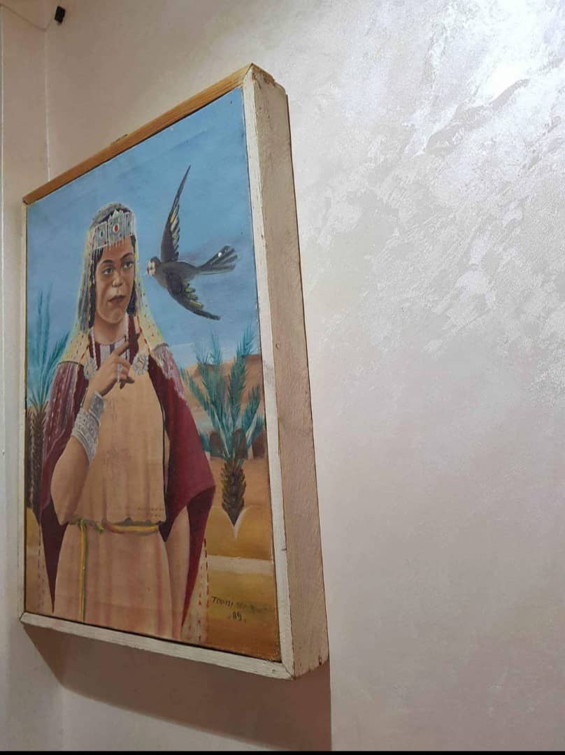Ancien tableau original signé sur toile 65cm/55cm
